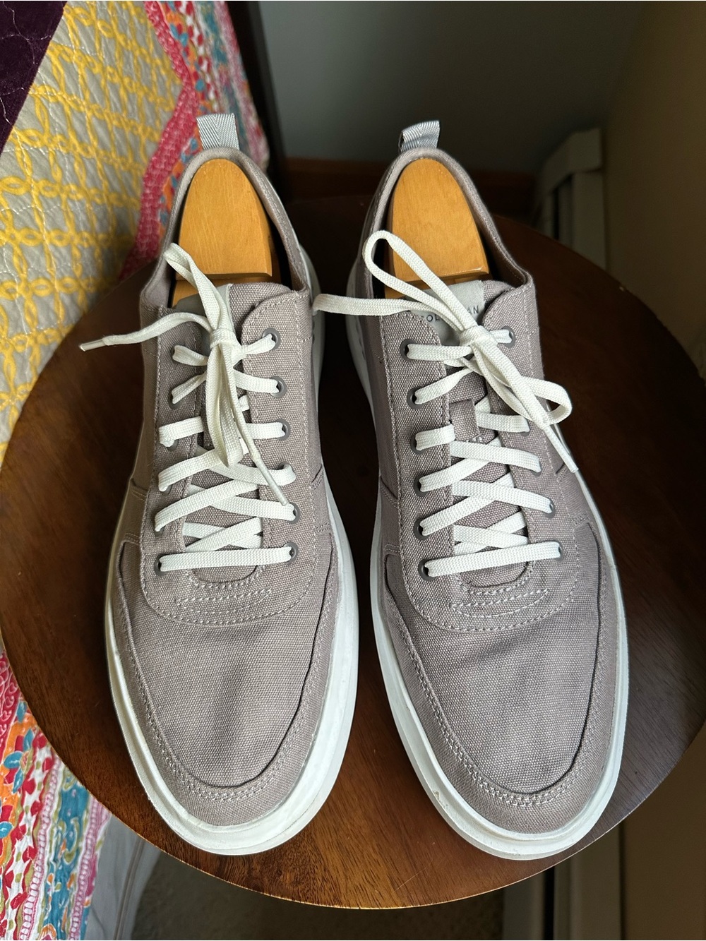 Cole Haan GrandPro Rally Canvas Court Sneakers Dark Grey Sz 13 Stormcloud Grey